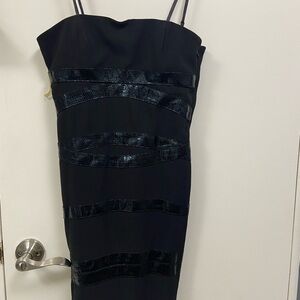 Lucy Paris black cute sexy cocktail party dress size M runs small